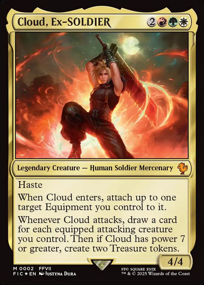 Cloud, Ex-SOLDIER (Commander: FINAL FANTASY)  - Foil | Good Games North