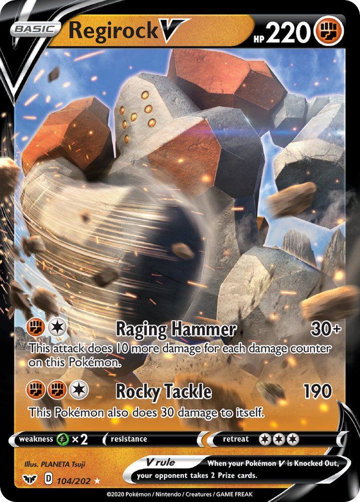 Regirock V (104/202) [Sword & Shield: Base Set] | Good Games North