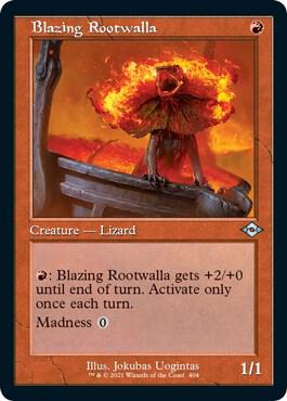 Blazing Rootwalla Retro Frame Foil Etched (Modern Horizons 2)  - undefined | Good Games North