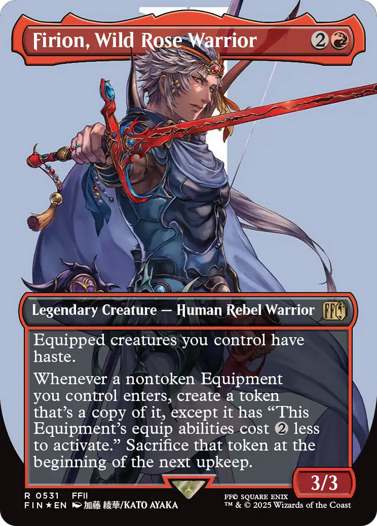 Firion, Wild Rose Warrior (Borderless) (Surge Foil) [FINAL FANTASY] | Good Games North