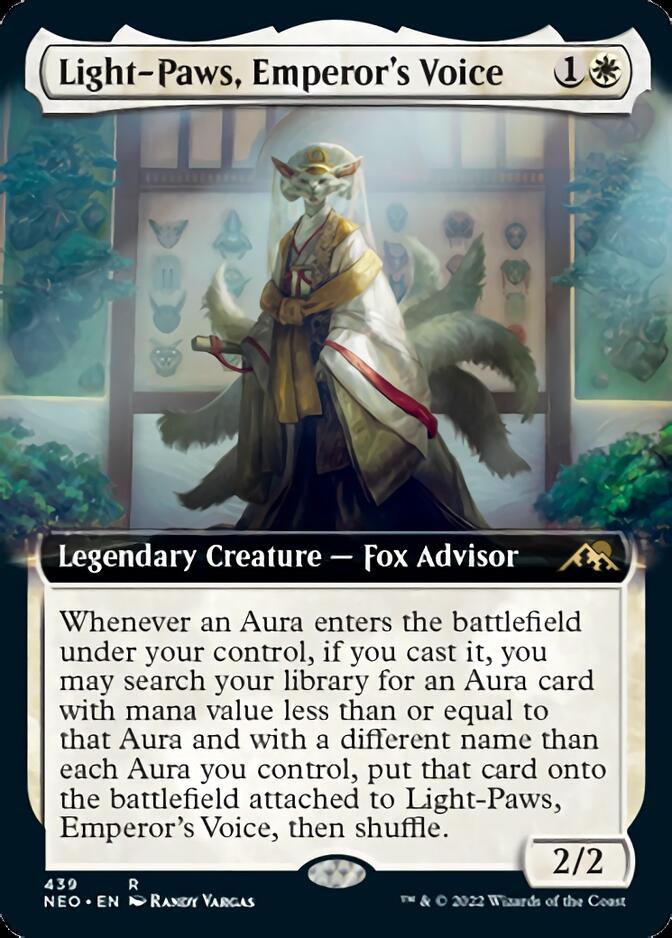 Light-Paws, Emperor's Voice (Extended Art) [Kamigawa: Neon Dynasty] | Good Games North