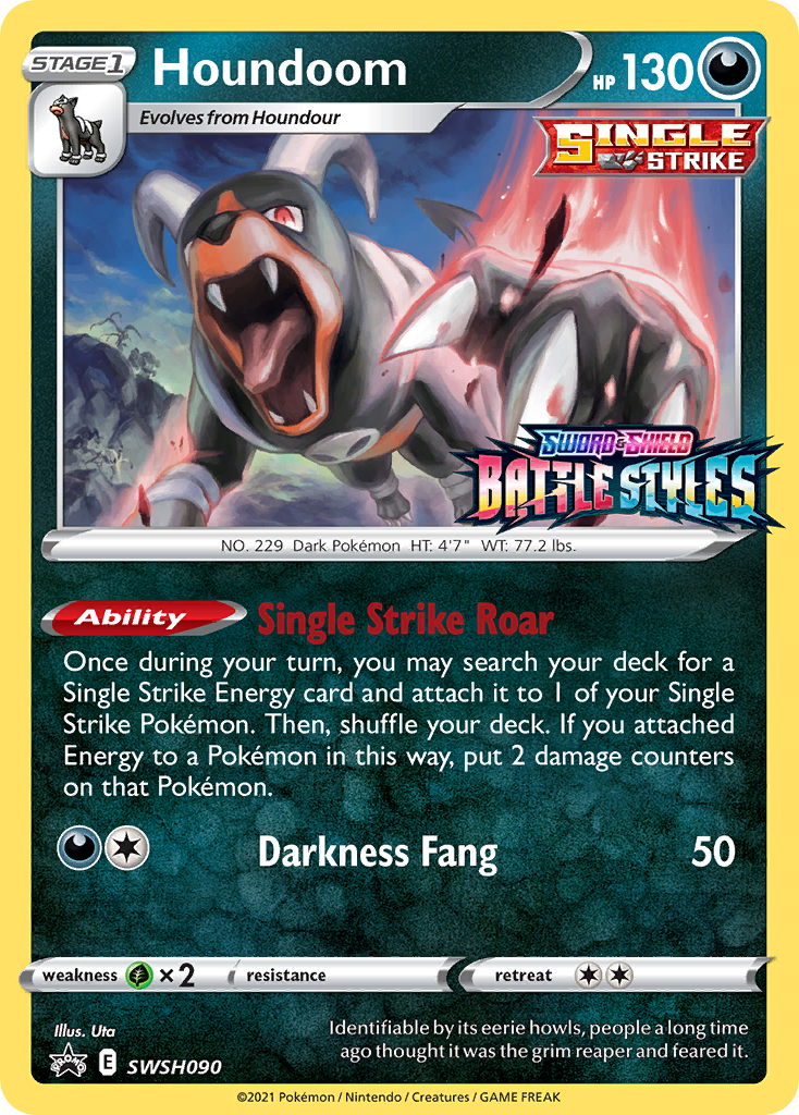 Houndoom (SWSH090) (Prerelease Promo) [Sword & Shield: Black Star Promos] | Good Games North