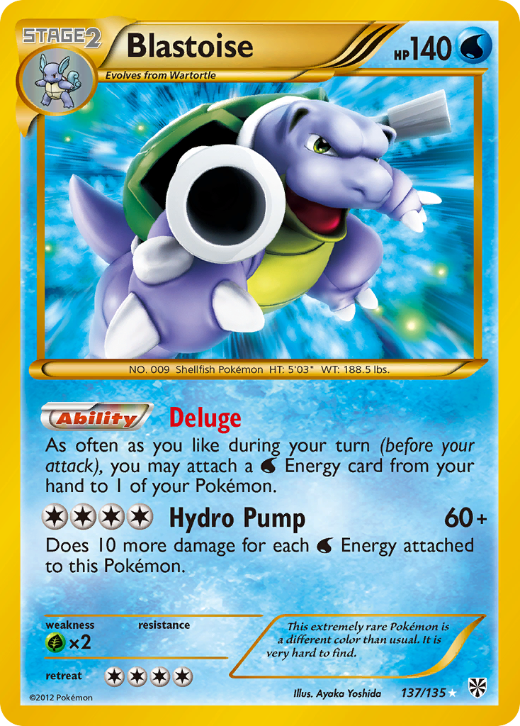 Blastoise (137/135) [Black & White: Plasma Storm] | Good Games North