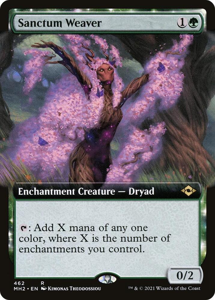 Sanctum Weaver Extended Art 462 (Modern Horizons 2)  - Foil | Good Games North