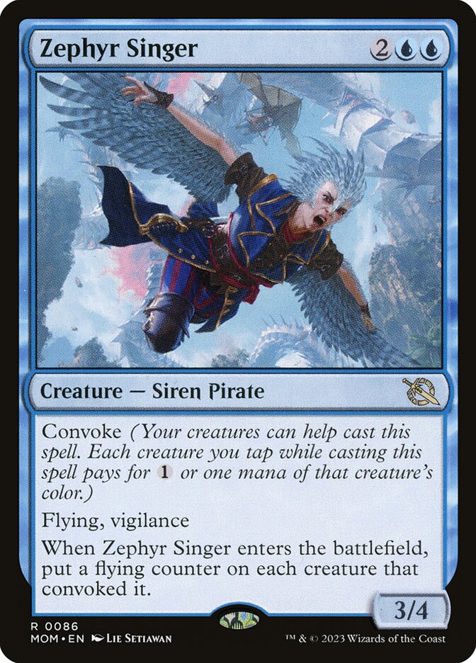 Zephyr Singer 86/291 (March of the Machine)  - Foil | Good Games North
