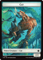 Cat (0001) // Cat (0002) Doubled-Sided Token [Foundations Tokens] | Good Games North