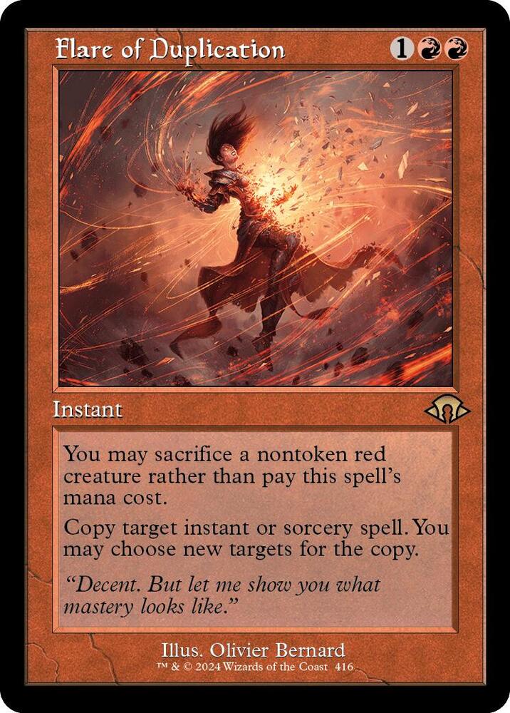 Flare of Duplication Retro Frame (Modern Horizons 3)  - Foil | Good Games North