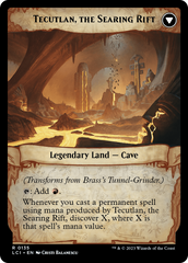 Brass's Tunnel-Grinder // Tecutlan, the Searing Rift [The Lost Caverns of Ixalan Prerelease Cards] | Good Games North