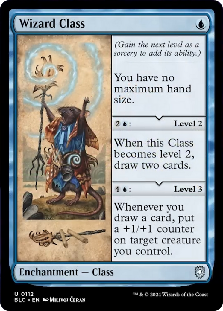 Wizard Class [Bloomburrow Commander] | Good Games North