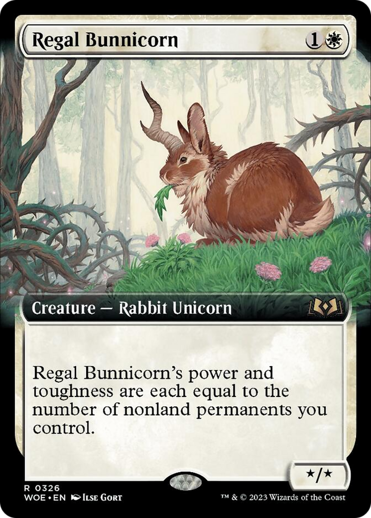 Regal Bunnicorn (Extended Art) [Wilds of Eldraine] | Good Games North