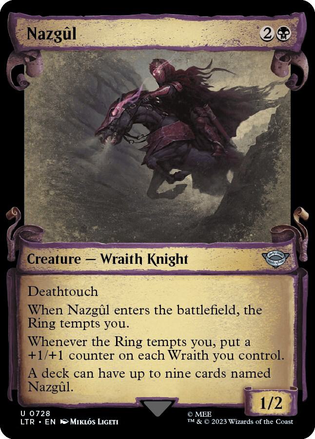 Nazgul 0728 Showcase Scrolls (Universes Beyond: The Lord of the Rings: Tales of Middle-earth)  - Foil | Good Games North