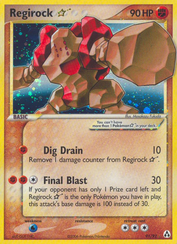 Regirock Star (91/92) [EX: Legend Maker] | Good Games North