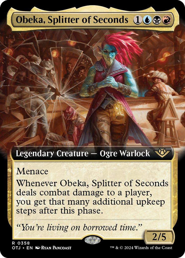 Obeka, Splitter of Seconds (Extended Art) [Outlaws of Thunder Junction] | Good Games North
