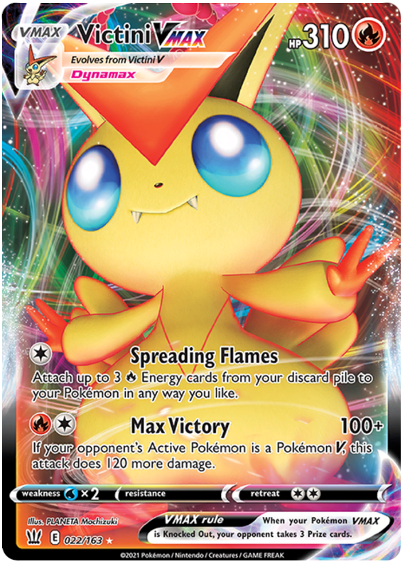 Victini VMAX (022/163) [Sword & Shield: Battle Styles] | Good Games North