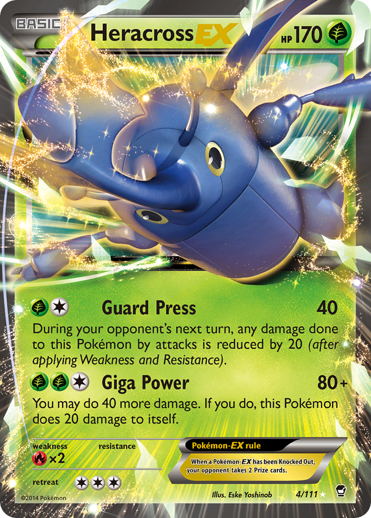 Heracross EX (4/111) [XY: Furious Fists] | Good Games North