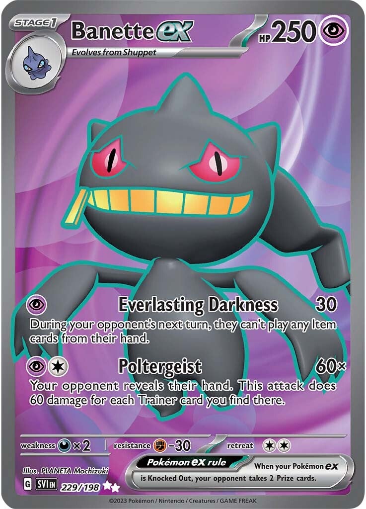 Banette ex (229/198) [Scarlet & Violet: Base Set] | Good Games North