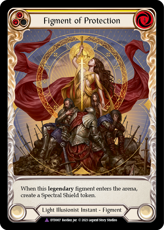 Figment of Protection // Aegis, Archangel of Protection (Marvel) [DTD007] (Dusk Till Dawn)  Cold Foil | Good Games North