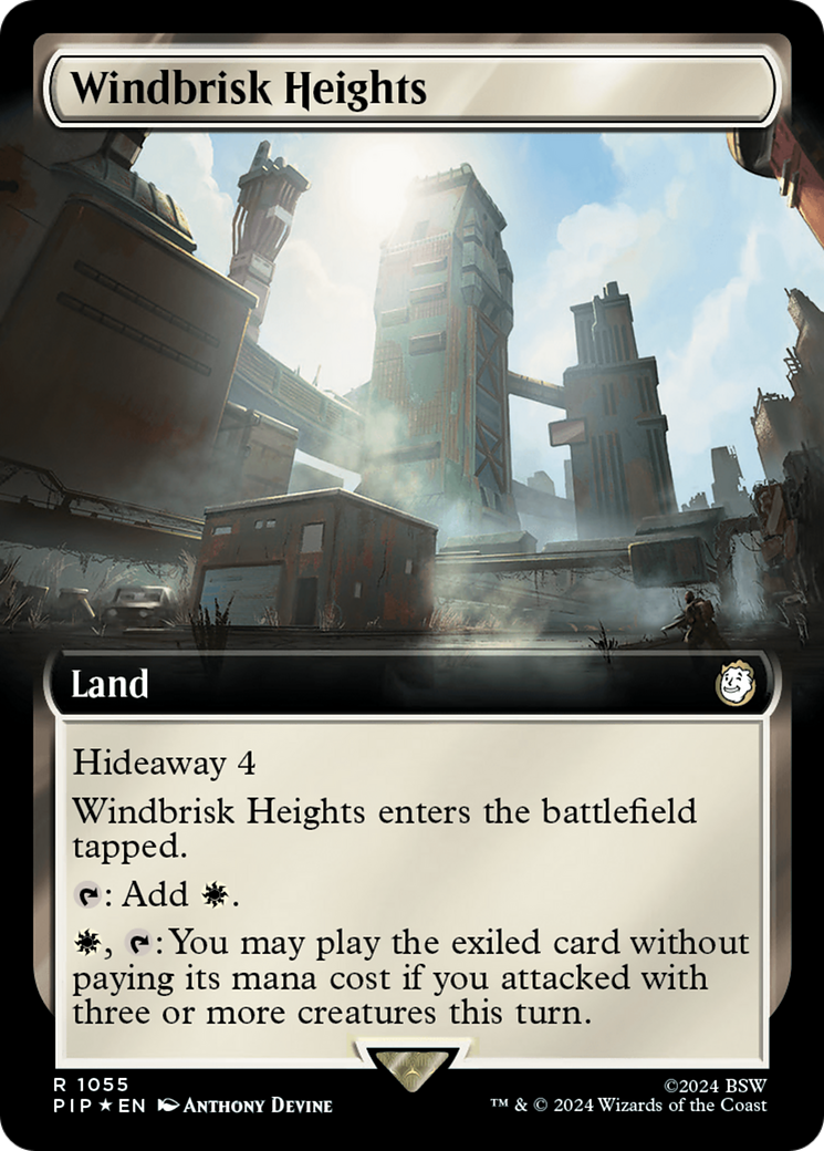 Windbrisk Heights (Extended Art) (Surge Foil) [Fallout] | Good Games North