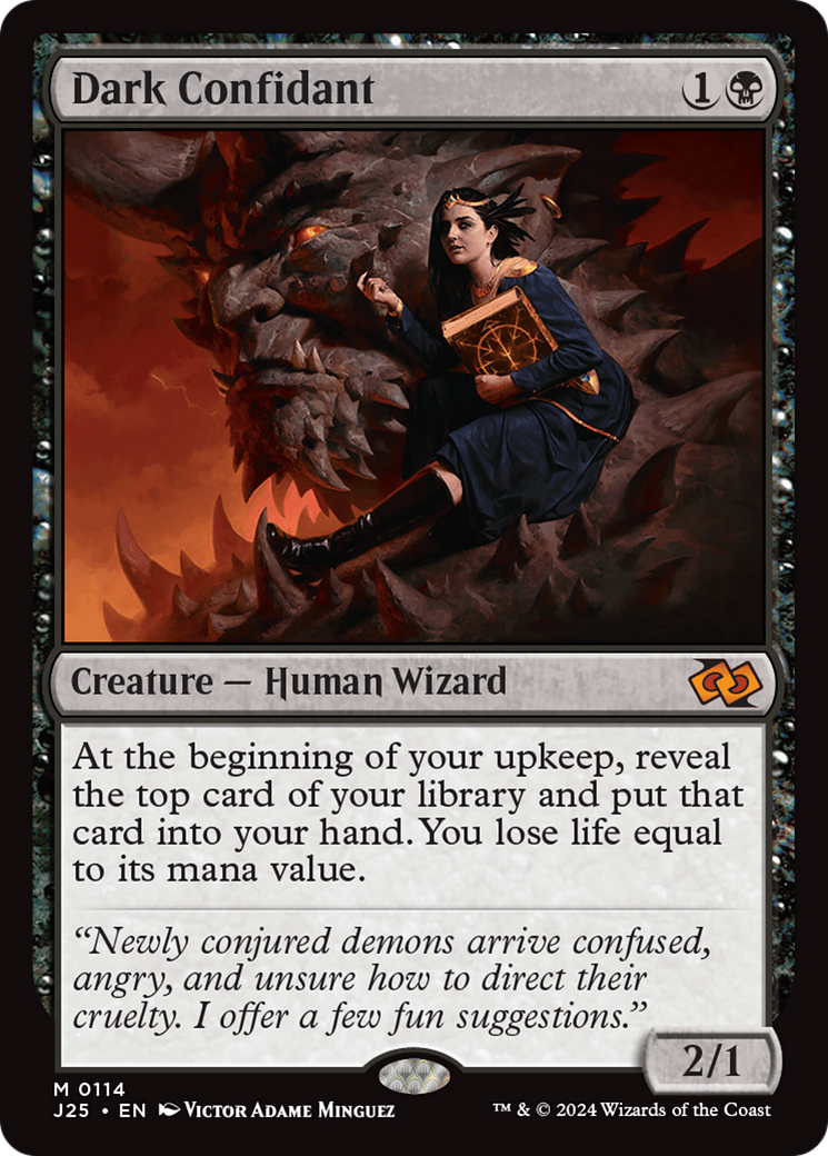 Dark Confidant [Foundations Jumpstart] | Good Games North