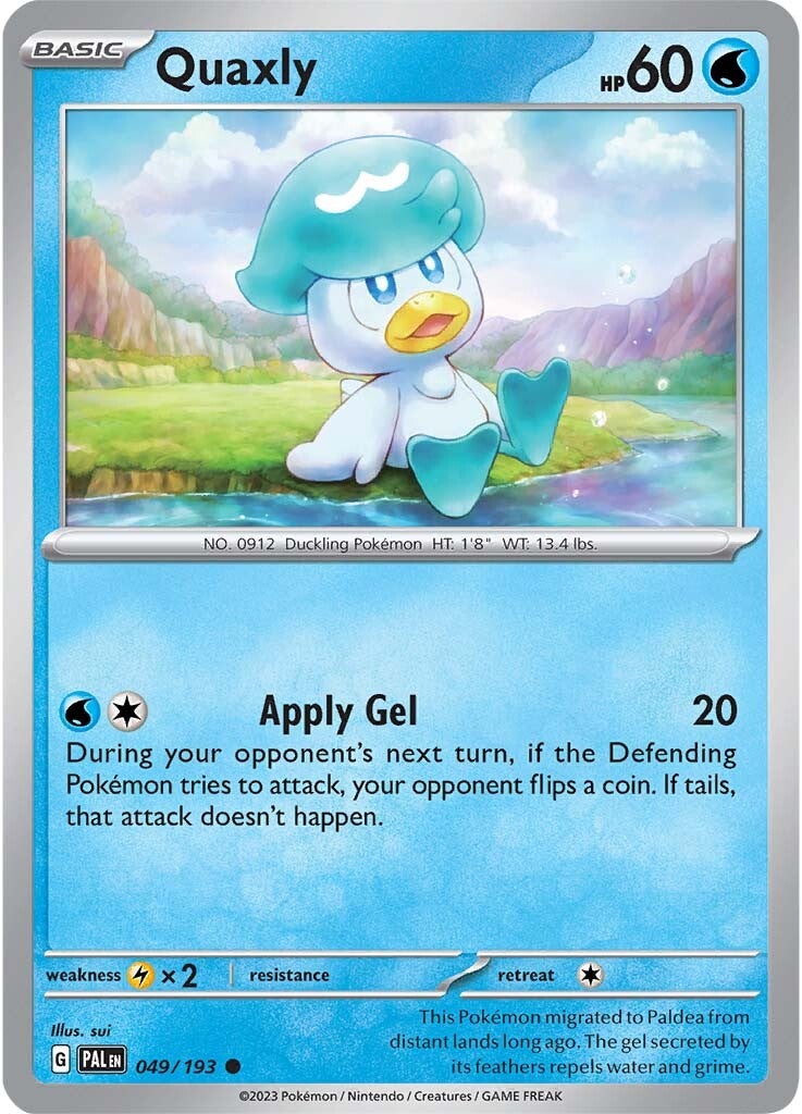 Quaxly (049/193) [Scarlet & Violet: Paldea Evolved] | Good Games North