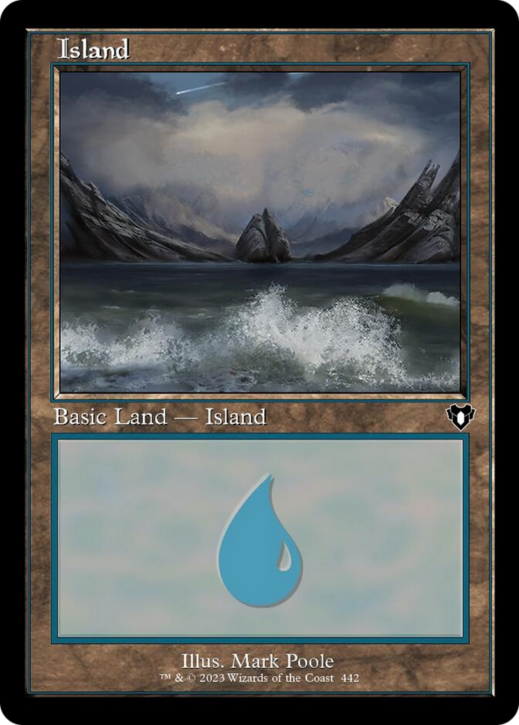 Island (442) (Retro) [Commander Masters] | Good Games North
