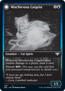 Mischievous Catgeist (Innistrad: Double Feature)  - Foil | Good Games North