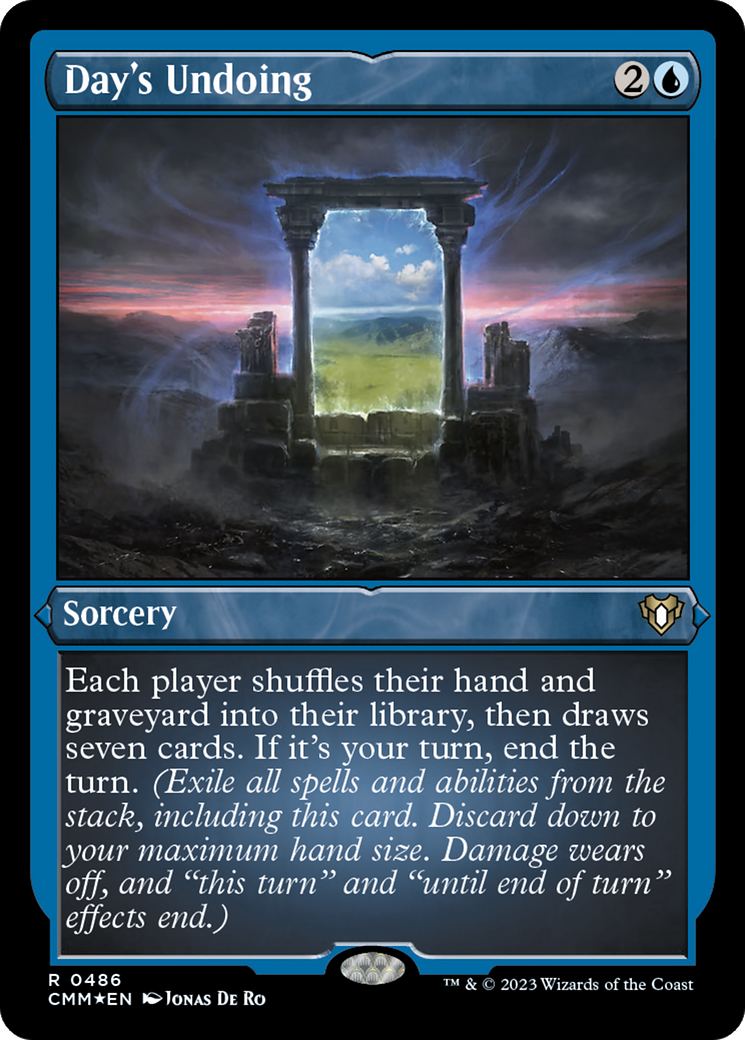 Day's Undoing (Foil Etched) [Commander Masters] | Good Games North