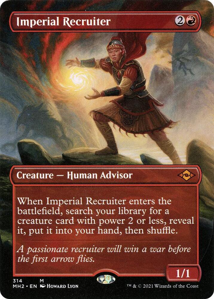 Imperial Recruiter Borderless (Modern Horizons 2)  - Foil | Good Games North