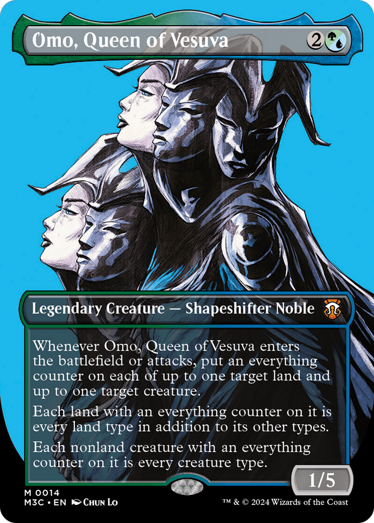 Omo, Queen of Vesuva (Borderless) [Modern Horizons 3 Commander] | Good Games North