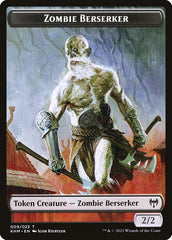 Elf Warrior // Zombie Berserker Double-Sided Token [Kaldheim Tokens] | Good Games North