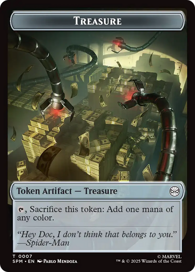 Human Citizen // Treasure Double-Sided Token [Marvel's Spider-Man Tokens] | Good Games North