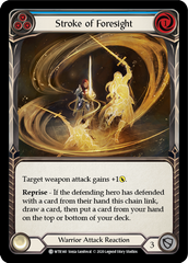 Stroke of Foresight (Blue) [U-WTR140] (Welcome to Rathe Unlimited)  Unlimited Rainbow Foil | Good Games North