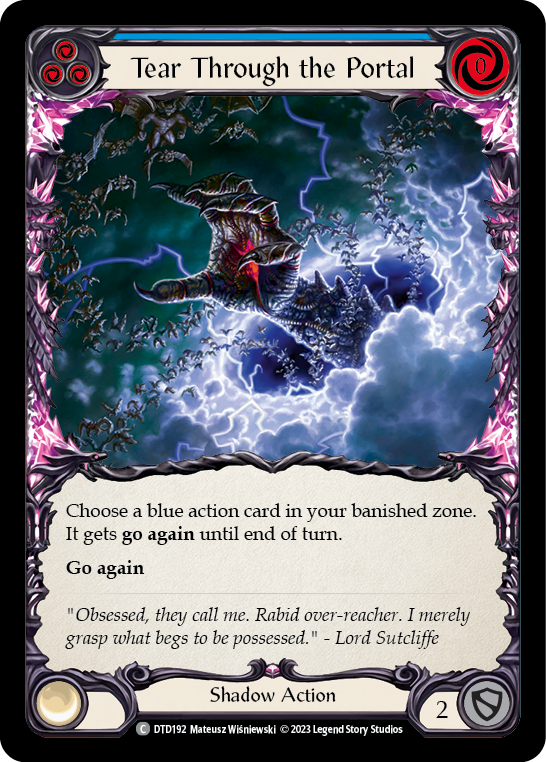 Tear Through the Portal (Blue) [DTD192] (Dusk Till Dawn)  Rainbow Foil | Good Games North