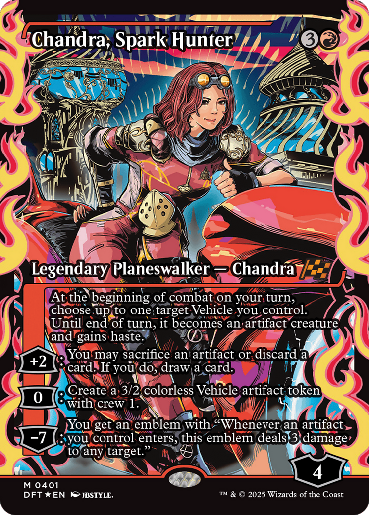 Chandra, Spark Hunter (Showcase) [Aetherdrift] | Good Games North