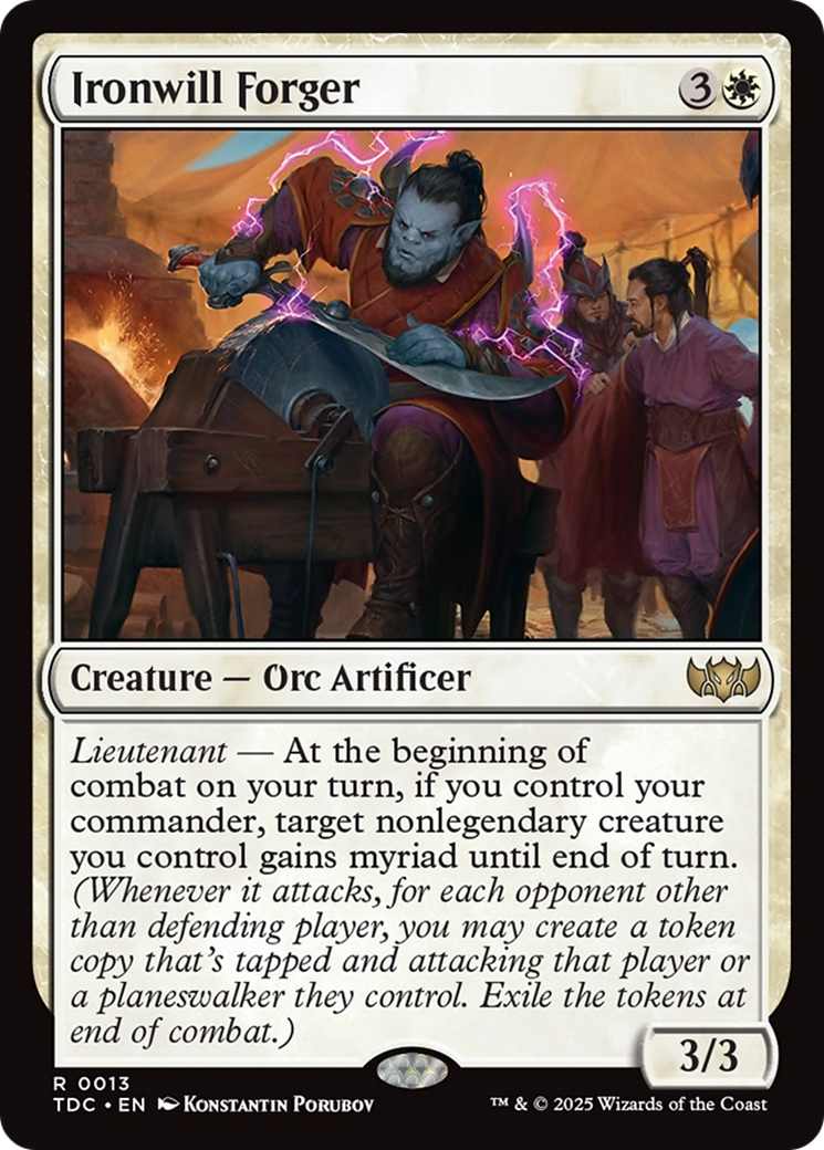 Ironwill Forger [Tarkir: Dragonstorm Commander] | Good Games North
