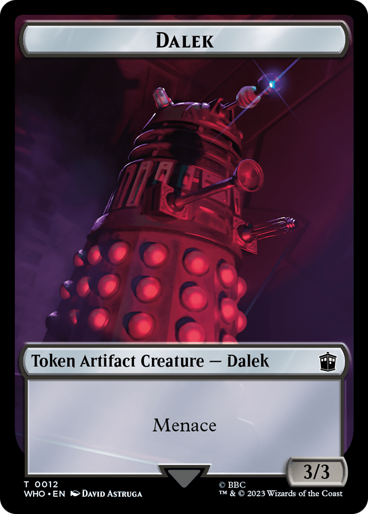 Dalek // Alien Salamander Double-Sided Token [Doctor Who Tokens] | Good Games North