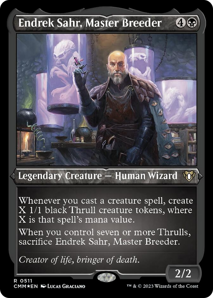 Endrek Sahr, Master Breeder (Foil Etched) [Commander Masters] | Good Games North