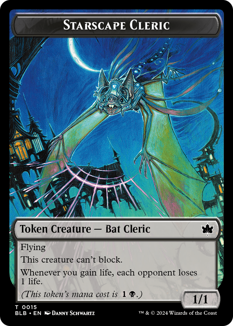 Cragflame // Starscape Cleric Double-Sided Token [Bloomburrow Tokens] | Good Games North