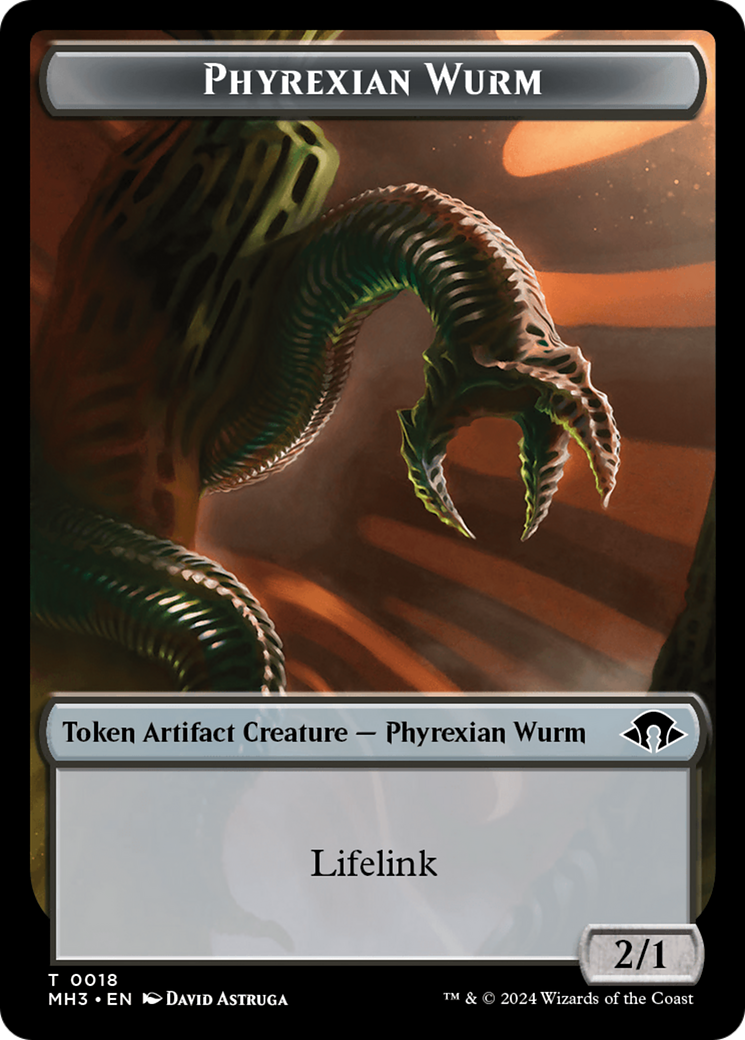 Phyrexian Germ // Phyrexian Wurm (0018) Double-Sided Token [Modern Horizons 3 Tokens] | Good Games North