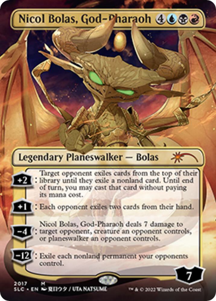 Nicol Bolas, God-Pharaoh 2017/84 (Secret Lair: 30th Anniversary Countdown Kit)  - Borderless | Good Games North