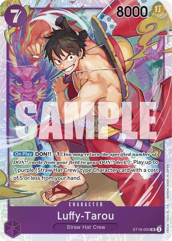 Luffy-Tarou ST18-005 (Starter Deck 18: PURPLE Monkey.D.Luffy)  - Foil | Good Games North