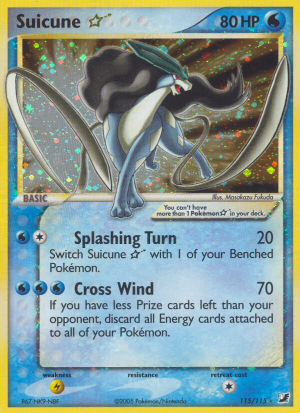 Suicune Star (115/115) [EX: Unseen Forces] | Good Games North