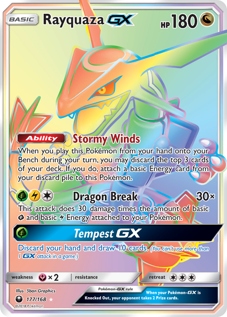 Rayquaza GX (177/168) [Sun & Moon: Celestial Storm] | Good Games North