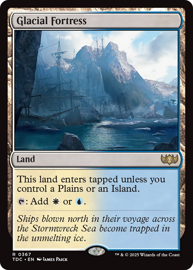 Glacial Fortress [Tarkir: Dragonstorm Commander] | Good Games North