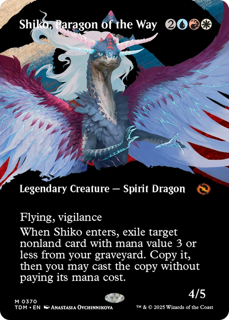 Shiko, Paragon of the Way (Borderless) [Tarkir: Dragonstorm] | Good Games North