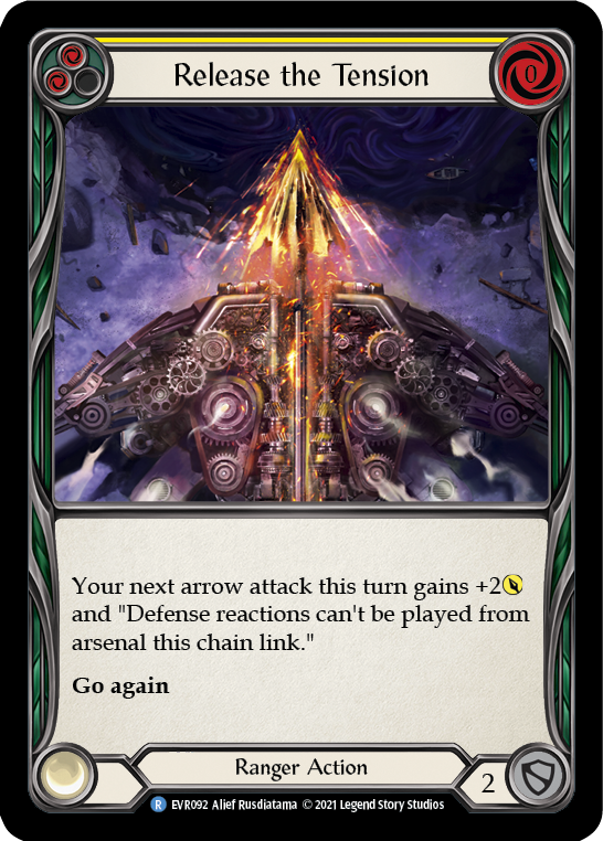 Release the Tension (Yellow) [EVR092] (Everfest)  1st Edition Rainbow Foil | Good Games North