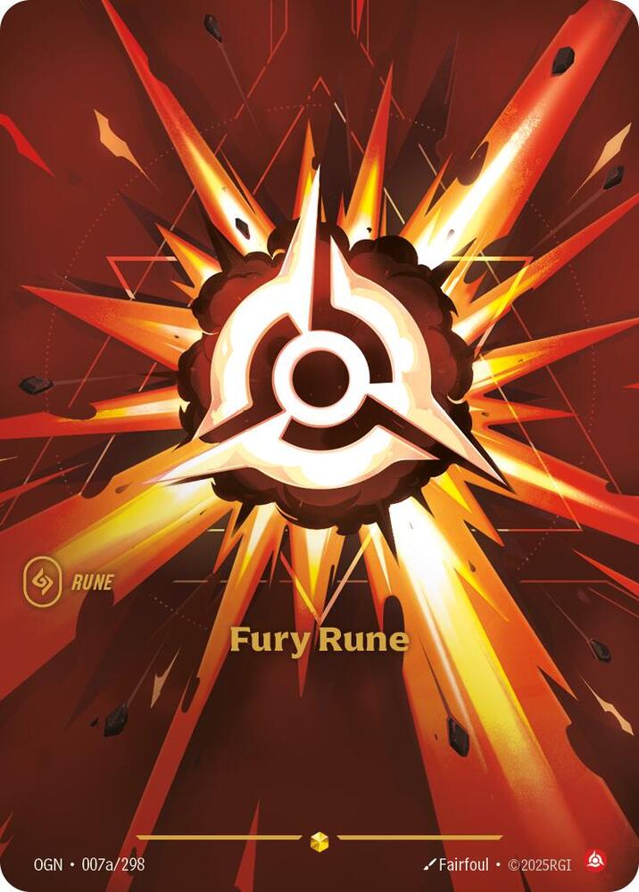 Fury Rune 007a/298 (Origins)  - Foil | Good Games North