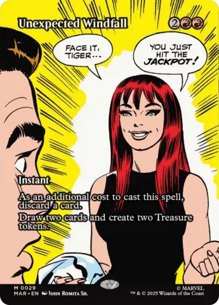 Unexpected Windfall (Borderless) [Marvel Universe: Eternal-Legal] | Good Games North