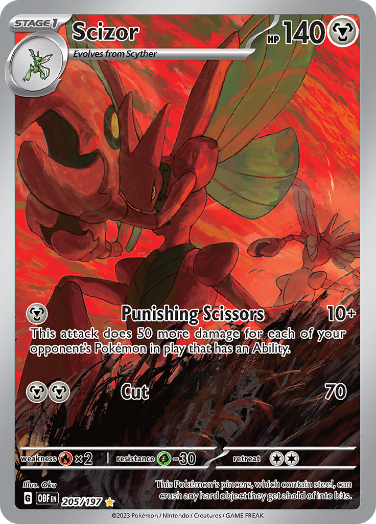 Scizor (205/197) [Scarlet & Violet: Obsidian Flames] | Good Games North