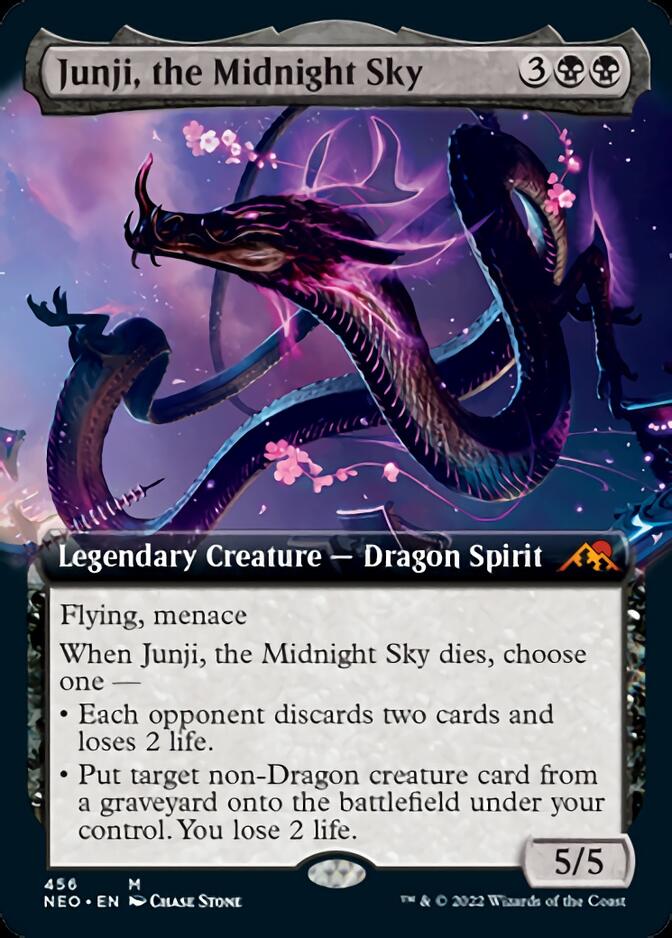 Junji, the Midnight Sky (Extended Art) [Kamigawa: Neon Dynasty] | Good Games North